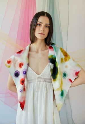 Image of Pañuelo 100% seda Rochas .