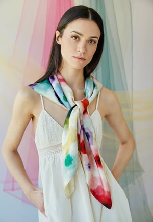 Image of Pañuelo 100% seda Rochas .