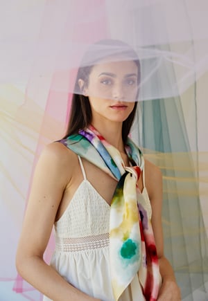 Image of Pañuelo 100% seda Rochas .