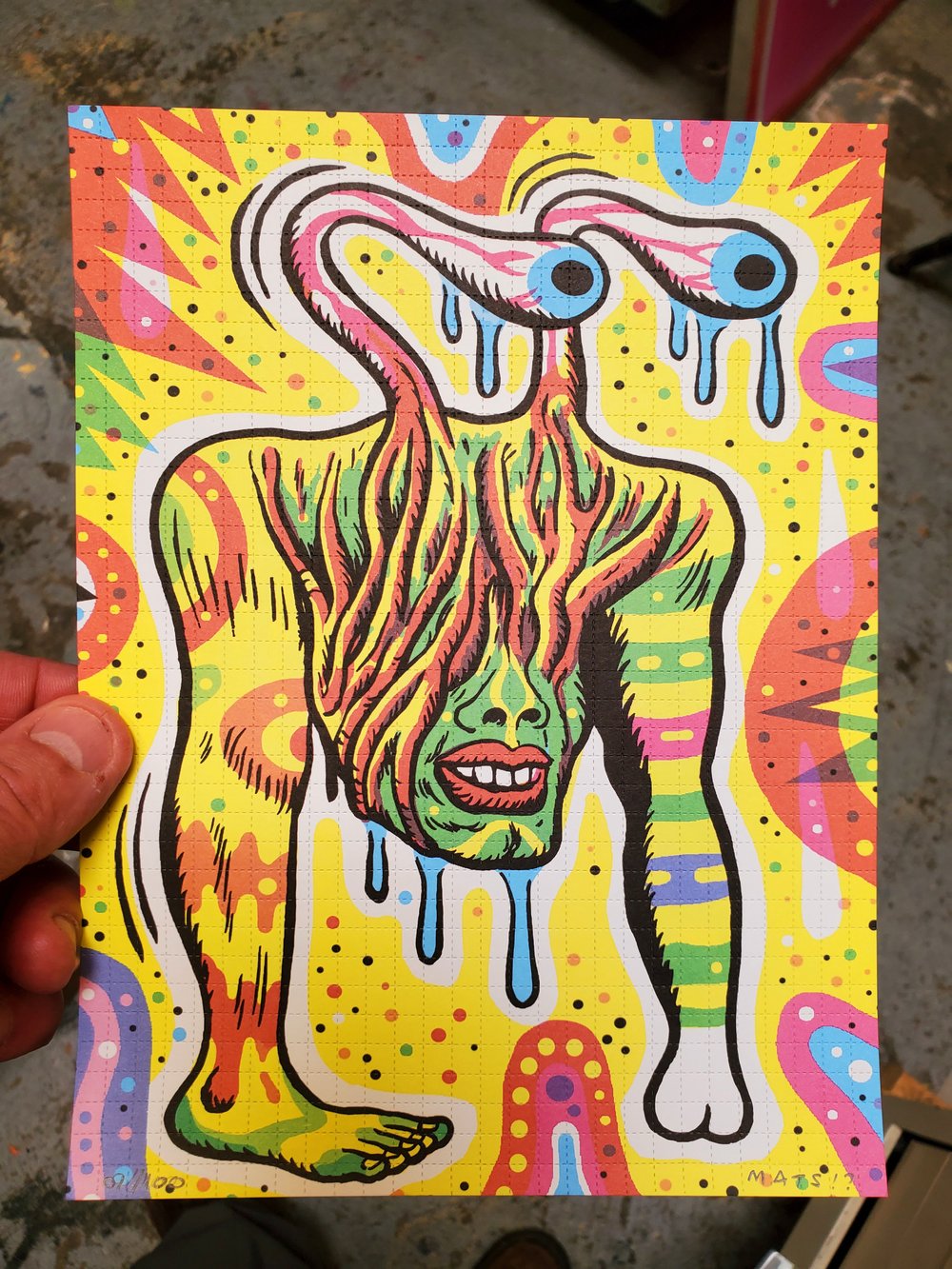 STONCKEYE blotter paper print by Mats!?