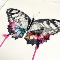 Image 2 of Graffiti Butterfly (Pink & White)