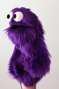 Image 3 of The MINI Critter Monster Puppet in Dark Purple