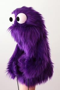 Image 4 of The MINI Critter Monster Puppet in Dark Purple