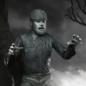 NECA Universal Monsters Ultimate Wolf Man 7" Action Figure (Black & White)