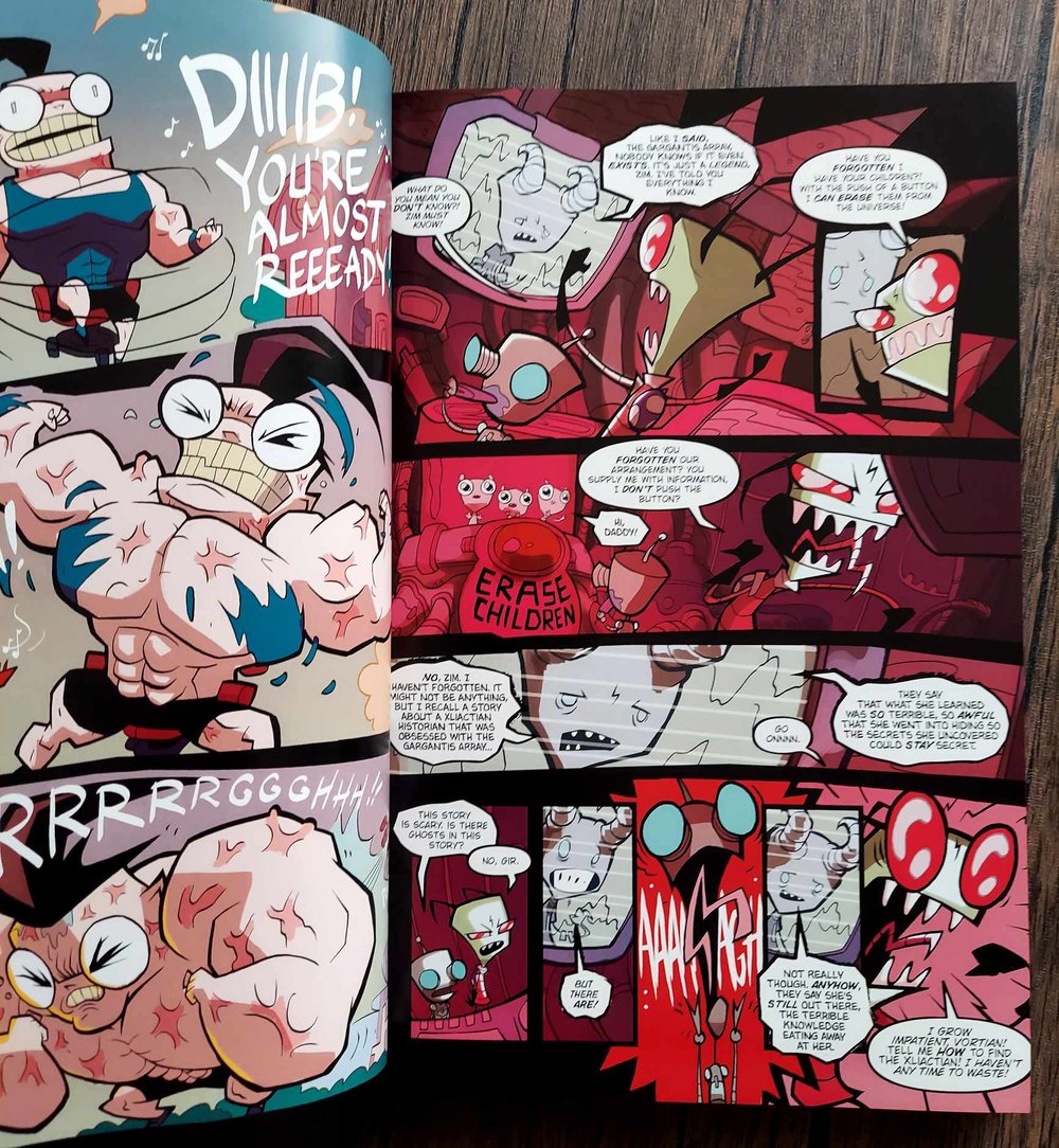 Invader ZIM Book 1: Deluxe Edition, by Jhonen Vasquez - SIGNED with a Sketch by Rikki Simons