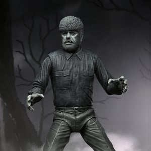 NECA Universal Monsters Ultimate Wolf Man 7" Action Figure (Black & White)