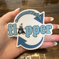 Image 2 of New Commonwealth Flipper Die Cut Sticker 