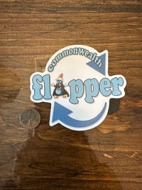 Image 3 of New Commonwealth Flipper Die Cut Sticker 