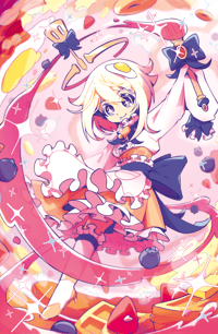 Magical Girl Paimon, 11"x17" Print