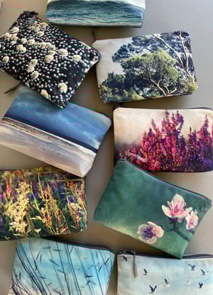 Image of Seascape, wash bag, make-up, travel zipper pouch