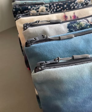 Image of Heather, wash bag, make-up, travel zipper pouch