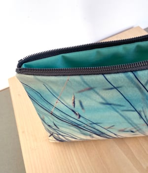 Image of Stipa grasses, wash bag, make-up, travel zipper pouch