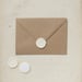 Image of ENVELOPPE KRAFT ET SON CACHET DE CIRE ÉCRU / JEANNE