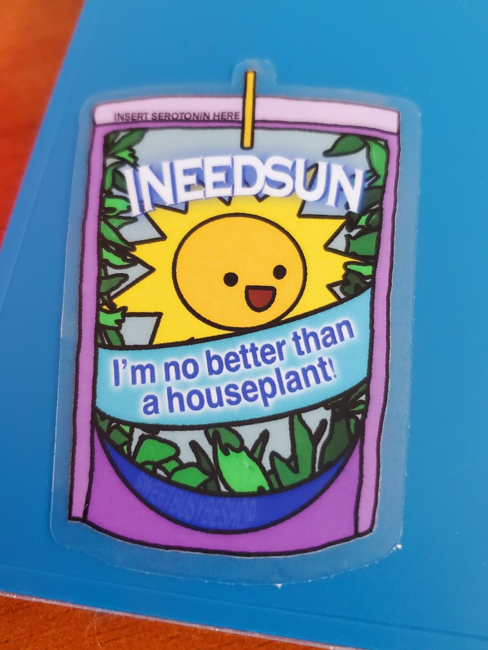 Image of INEEDSUN Sticker (Clear)