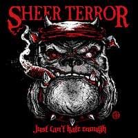SHEER TERROR - "Just Can't Hate Enough" LP (CLEAR/RED SWIRL)