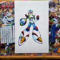 MEGA MAN X  ORIGINAL ART SIGNED
