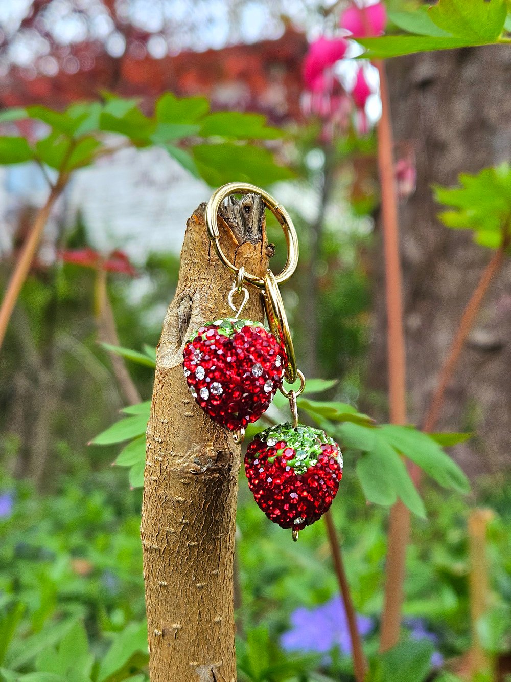 Image of Sparkly Strawberry Earrings