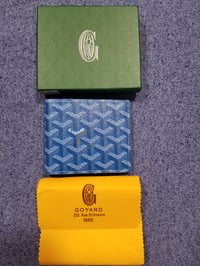 Image 3 of Goyard Slot Wallet Victoire Companion Goyardine  Dark Blue