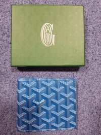 Image 2 of Goyard Slot Wallet Victoire Companion Goyardine  Dark Blue