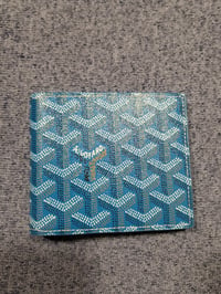 Image 1 of Goyard Slot Wallet Victoire Companion Goyardine  Dark Blue