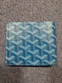 Image 4 of Goyard Slot Wallet Victoire Companion Goyardine  Dark Blue