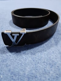 Image 4 of LV Belt Brown With Silver Buckle