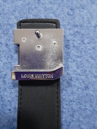 Image 9 of LV Belt Brown With Silver Buckle