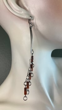 Image 2 of RESIST | P5 Earrings - Brown & Orange