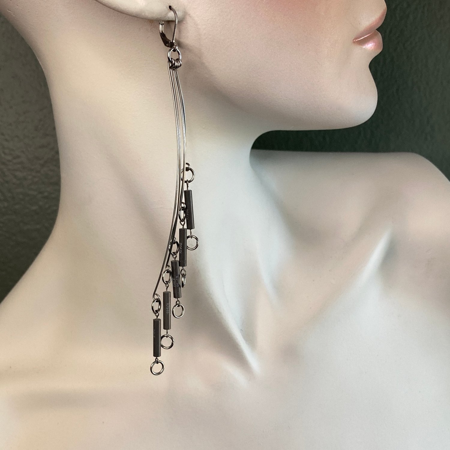 Image of P5 Earrings - Grey