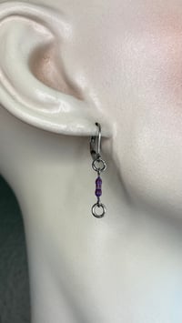 Image 2 of RESIST | Resist 1 Earrings - Purple