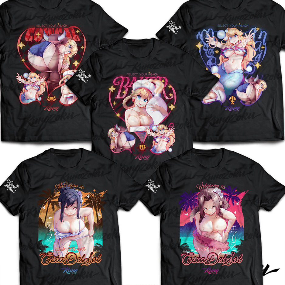 Image of FF7 + Peach Shirts! 