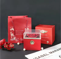 Rose Gift Box with 100 Languages of "I Love You" Necklace