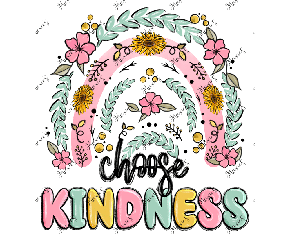 Image of Choose Kindness Sublimation Decal Print 