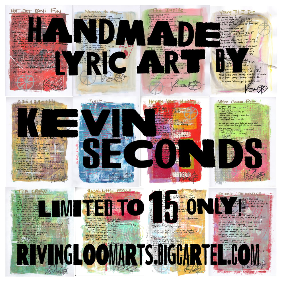 Kevin Seconds Personalized & Signed 9x12 Lyric Art