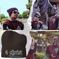 Faithful Brown Beanie: 4Christ