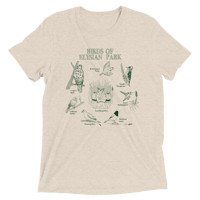 Image 2 of Birds of Elysian Park Tee, Heather Tri-blend (Green version)