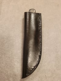 Image 4 of Damascus and Carbon Fiber Skinning Knife