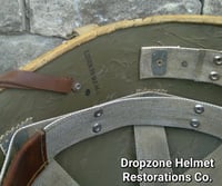 Image 18 of WWII M1 Helmet 34th Infantry Division Schlueter Fixed bale & replica rayon Hawley Liner. NCO.