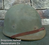 Image 14 of WWII M1 Helmet 34th Infantry Division Schlueter Fixed bale & replica rayon Hawley Liner. NCO. 