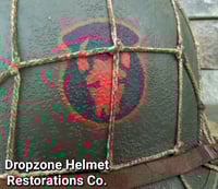 Image 11 of WWII M1 Helmet 34th Infantry Division Schlueter Fixed bale & replica rayon Hawley Liner. NCO.
