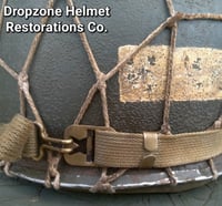 Image 10 of WWII M1 Helmet 34th Infantry Division Schlueter Fixed bale & replica rayon Hawley Liner. NCO.