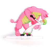Image 1 of "Edwin being Dipped" - Gummy and the Doctor Acrylic Standee