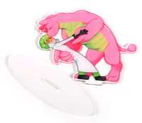 Image 2 of "Edwin being Dipped" - Gummy and the Doctor Acrylic Standee