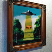 Image 3 of The Hamburger Abduction - Special Edition - Framed Metal Print