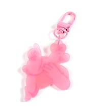 Image 2 of Frosted Pink Gummy Acrylic Charm