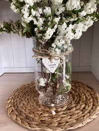 Image 4 of Sentiment heart shaped clay tags 