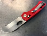 Image 4 of Leafstorm 9 Wharncliff: Red Textured G10 / RWL-34
