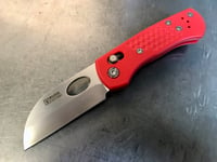 Image 1 of Leafstorm 9 Wharncliff: Red Textured G10 / RWL-34