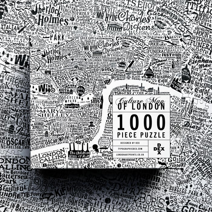 Culture Map Of London Jigsaw Puzzle London Art Prints