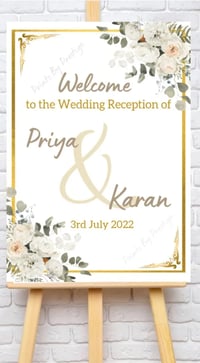 Image 1 of Wedding seating names, Wedding welcome signs and Party board (2-3 working Days)